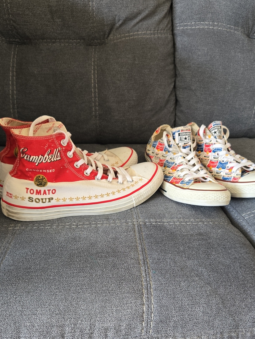 Converse Campbell's Soup High Top And Low Top Sneakers Pair